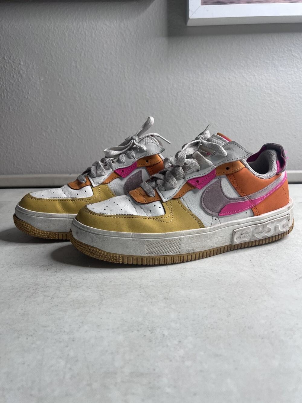 Nike Air Force 1 Fontanka Sunrise Women’s Size 10 Pink Orange Yellow DX2675-100